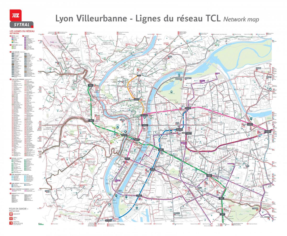 Транспортная карта Лиона