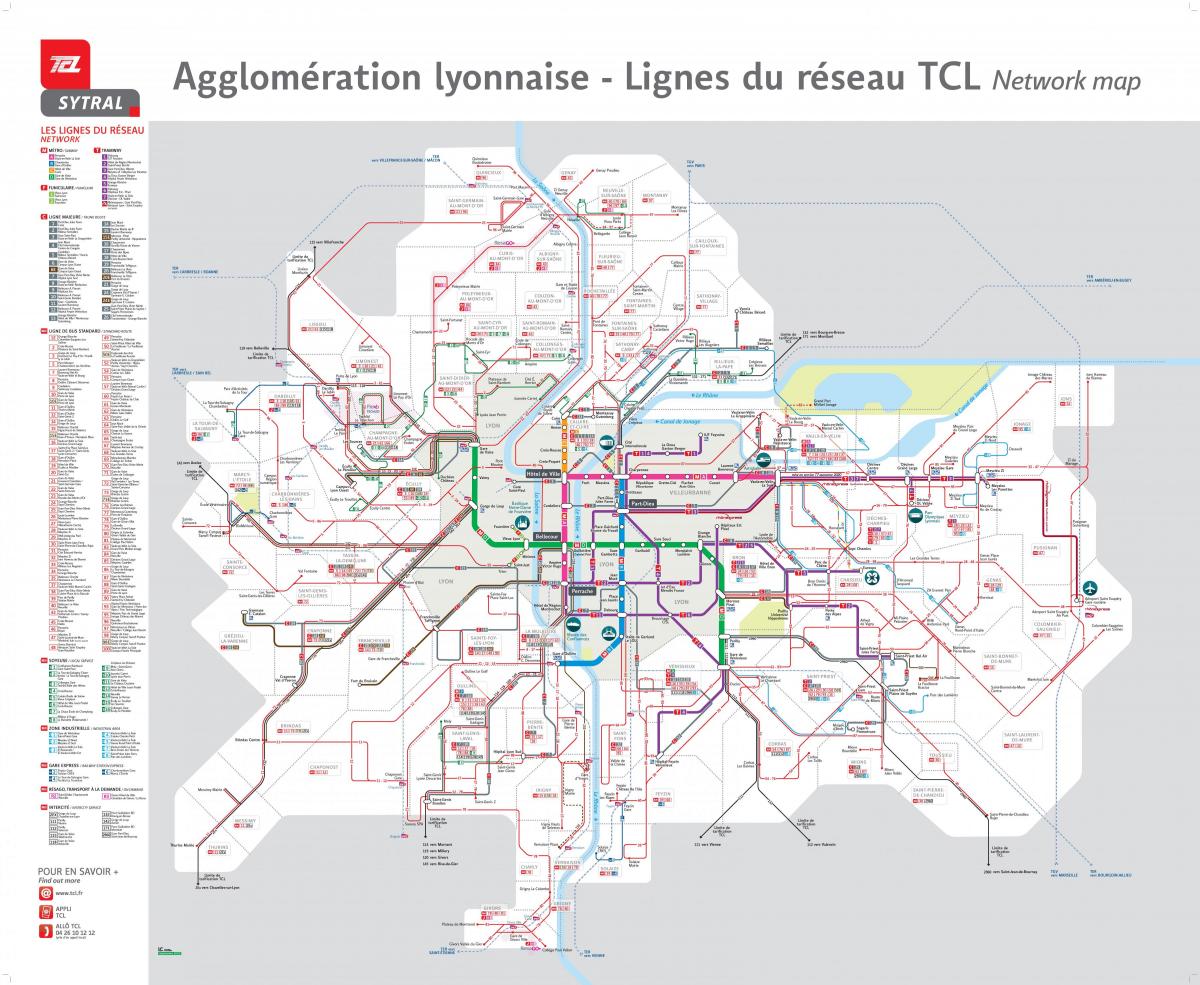 Карта автовокзала Лиона